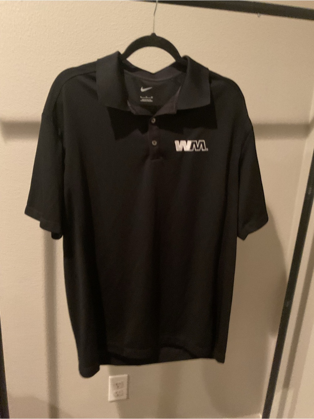 Nike Black Men’s Polo with WM Logo